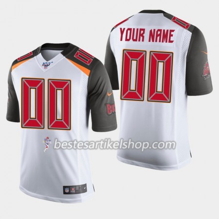 Herren Tampa Bay Buccaneers Trikot Nike Weiß 100th - Personalisiert